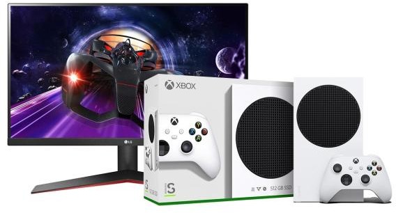 Konsole Xbox - Microsoft Xbox Series S 512GB Biały + monitor LG-24MP60G-B - grafika 1