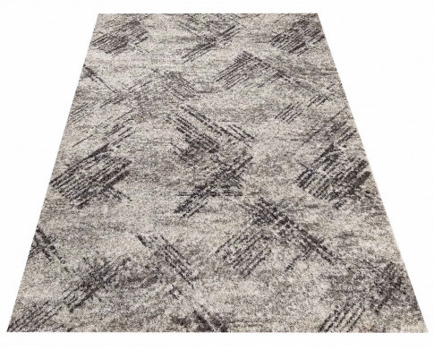 Dywany - Szary nowoczesny dywan we wzory Roseto 4X - grafika 1
