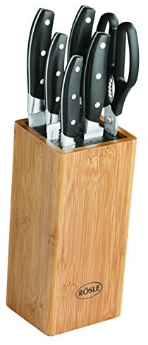 Noże kuchenne - Rösle Zestaw noży w bloku wraz z nożyczkami od RÖSLE 13050, 7-częściowy 13050 - grafika 1