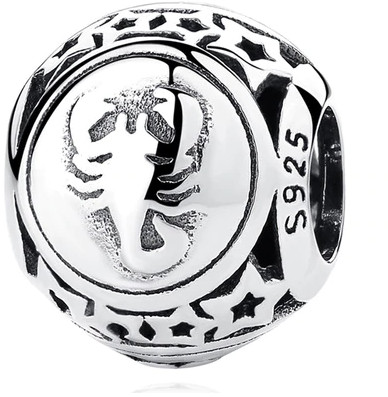 Charmsy - Pandora Valerio.pl Rodowany srebrny charms znak zodiaku skorpion srebro 925 BEAD19 BEAD19 - grafika 1