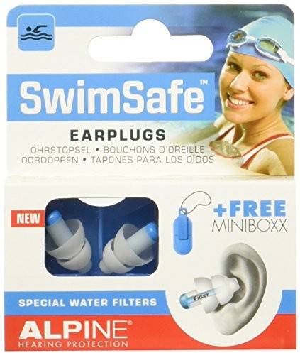 Akcesoria do nagłośnienia - Alpine swimsafe  zatyczki do uszu do pływania i przed wodą, gratis miniboxx 111.21.450 - grafika 1