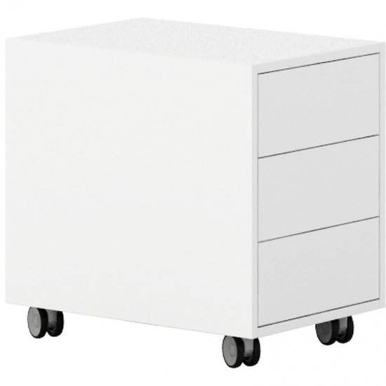 Inne meble biurowe - Layers Kontener na kółkach, 3 szuflady White LAYERS, białe szuflady 611079 - grafika 1