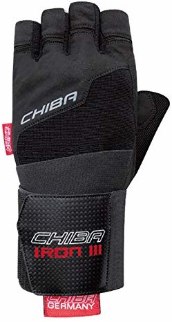 Rękawiczki sportowe damskie - CHIBA Iron III rękawice treningowe, czarne, S 40148 - grafika 1