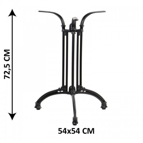 Stoły i stoliki do biura - STEMA - SH Podstawa stolika żeliwna SH-5029-L/B, (stelaż stolika), kolor czarny SH5029-L/B/52/71/01 - grafika 1