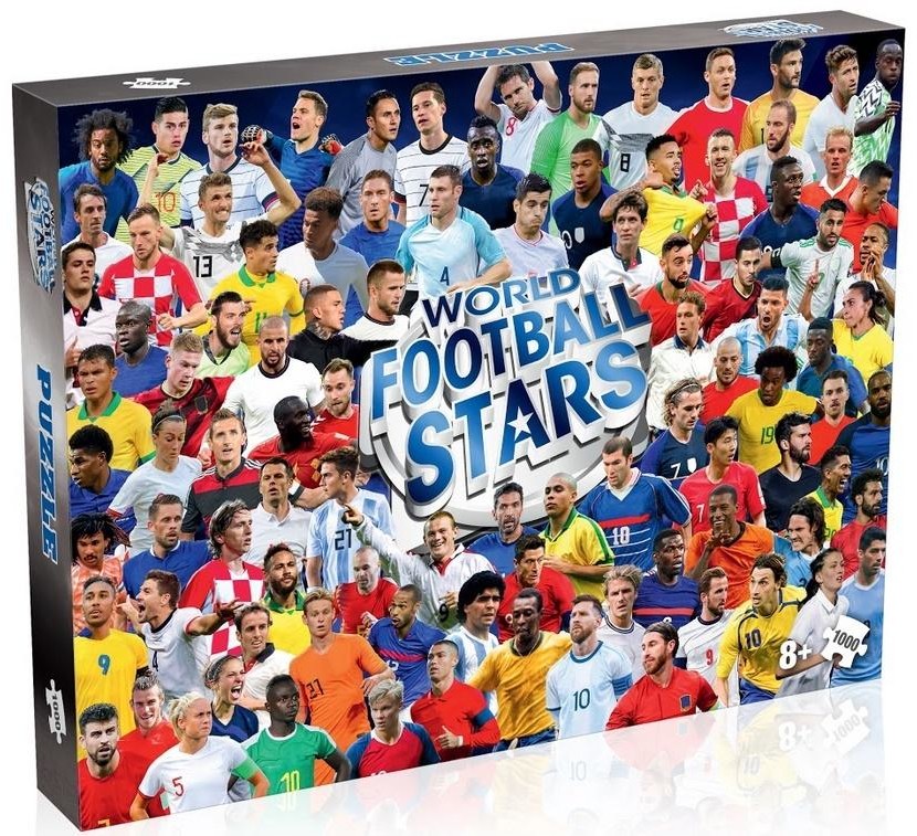 Puzzle - WINNING MOVES Puzzle 1000 World Football Stars - Winning Moves - grafika 1