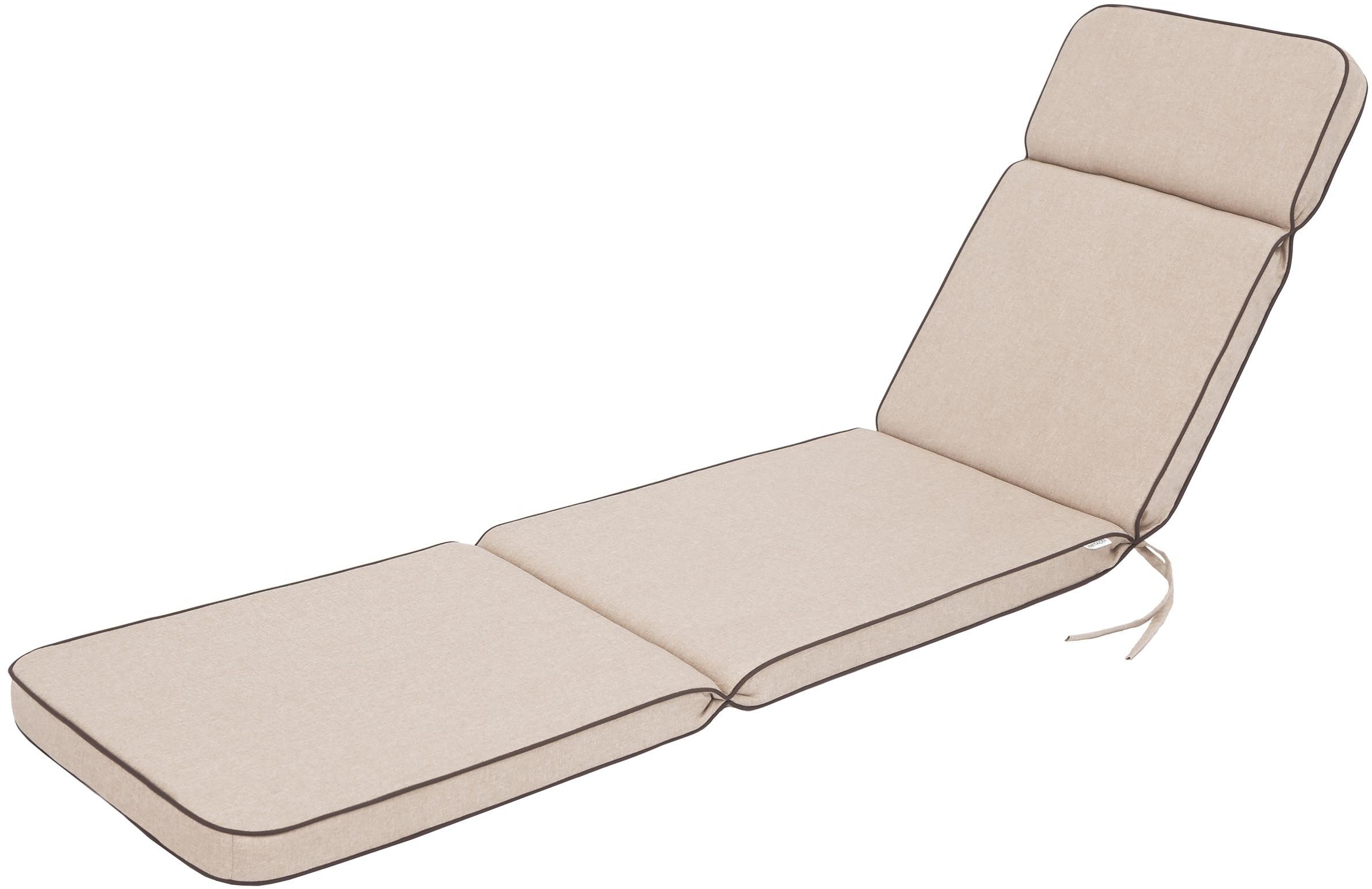 Poduszki ogrodowe - Poduszka na leżak Iris - Beżowy IRI - grafika 1