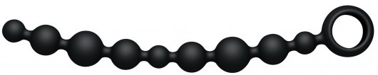 Kulki analne - JoyDivision (GE) Pobudzające kulki Joyballs anal Wave (long, black) - grafika 1