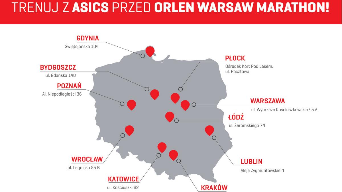 Trenuj z Asics przed Orlen Warsaw Marathon