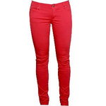 kolorowe spodnie (np czerwone, fioletowe)