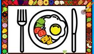 Spiel: Color and Decorate Dinner Plate