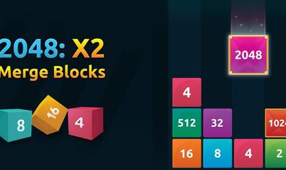 Gra: 2048 X2 Merge Blocks