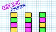 Juego: Cube Sort Paper Note