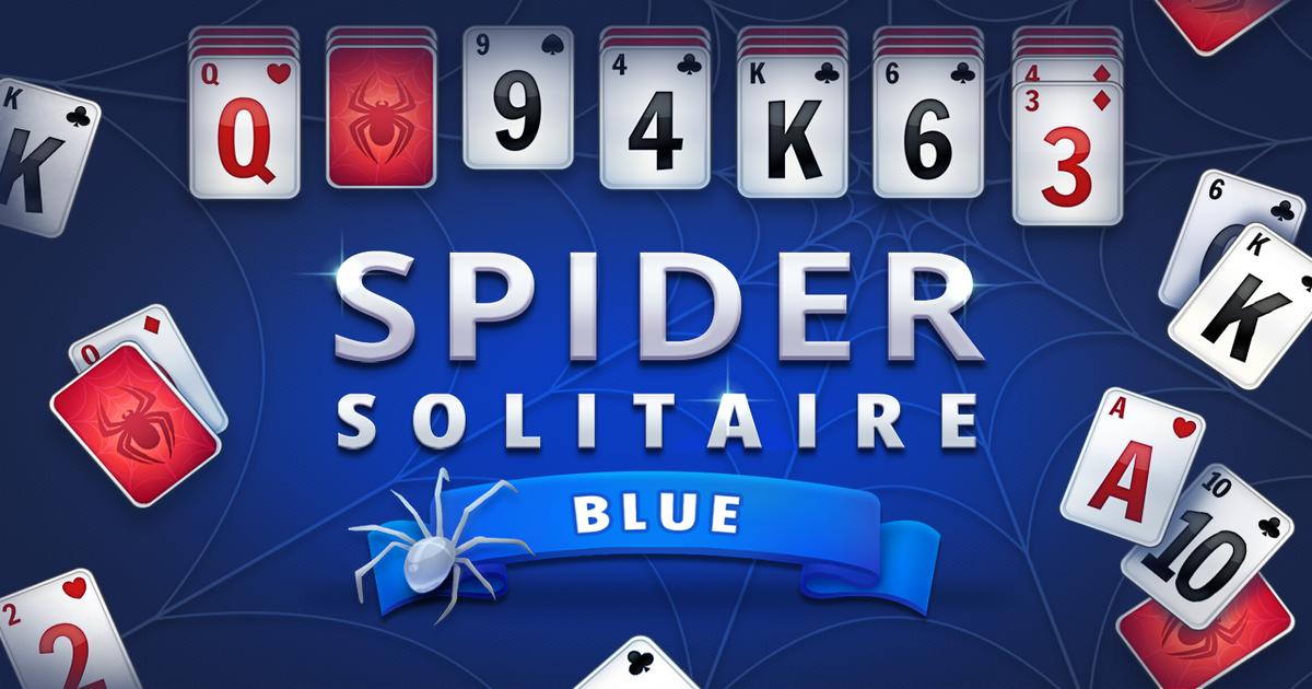 Spider Solitaire Blue - onlygames.io