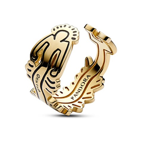 Otwarty pierścionek Keith Haring™ x Pandora Wavy Figure
