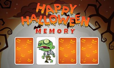 Jeu: Happy Halloween Memory