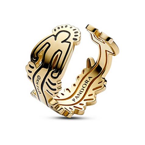 Otwarty pierścionek Keith Haring™ x Pandora Wavy Figure
