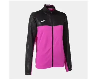 Bluza damska Joma MONTREAL FULL ZIP SWEATSHIRT fluor pink black