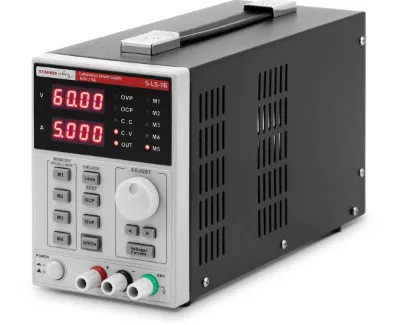 Stamos Soldering Zasilacz laboratoryjny - 0-60 V - 0-5 A DC - 460 W - 5 miejsc pamięci - wyświetlacz LED - USB/RS232 S-LS-116