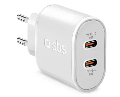 Ładowarka SBS Travel Charger 2xUSB-C PD 20W