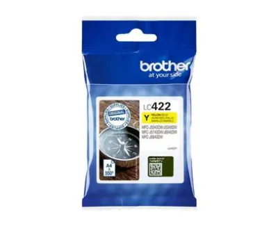 Tusz Oryginalny Brother LC422 MFC-J5340DW MFC-J5740DW MFC-J6540DW LC422Y Żółty