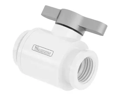 Barrow Zawór kulowy (10mm) Zawór kulowy G1/4 cala biało - srebrny