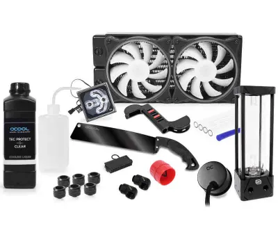 Alphacool Core Hurrican 240 mm XT45 HardTube Zestaw Chłodzenia Wodnego