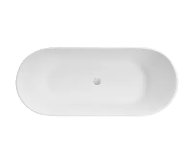 Wanna Wolnostojąca Besco Moya Matt Black&White 170 + klik-klak biały czyszczony od góry