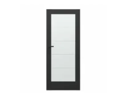 Skrzydło drzwiowe pokojowe Verte Home B5 70 lewe czarne Porta