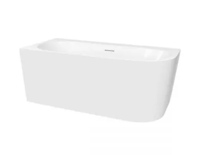 Oltens HULDA Wanna wolnostojąca 160x75 cm narożna lewa biały połysk 11003000