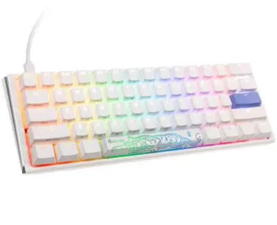 Ducky One 3 Classic Pure White Mini Klawiatura Gamingowa RGB LED - MX-Black (US)