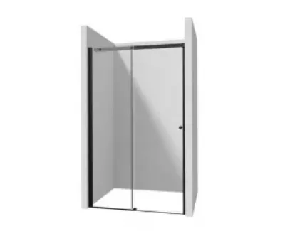 Deante Kerria Plus Drzwi prysznicowe przesuwne 200x160 cm nero KTSPN16P