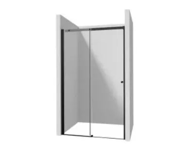 Deante Kerria Plus Drzwi przesuwne 200x110 cm nero KTSPN11P
