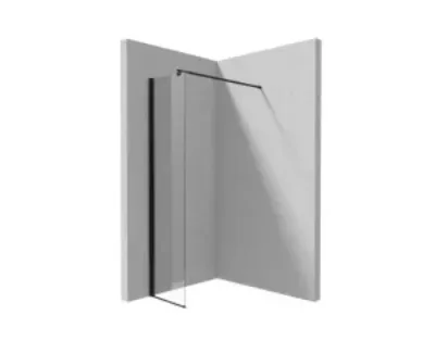Deante Kerria Plus Ścianka prysznicowa walk-in 200x40 cm nero KTSN84P