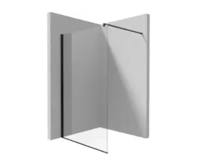 Deante Kerria Plus Kabina walk-in 200x140 cm nero KTSN34P