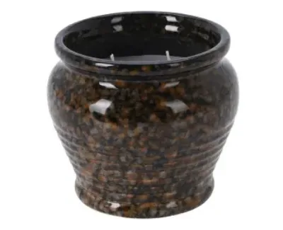Świeca odstraszająca komary Citronella, 12,3 x 10,5 x 12,3 cm, ceramika brązowy