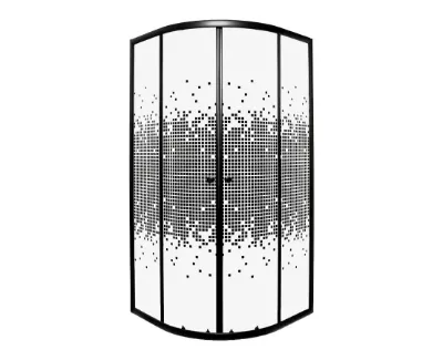 Zdjęcia - Kabina prysznicowa Kerra  półokrągła  Pixel BL Solo 90x90 