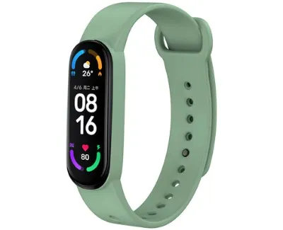 YUNMI Opaska YUNMI do Xiaomi Mi Band 6/Mi Band 5 Jasnozielony Light Green)