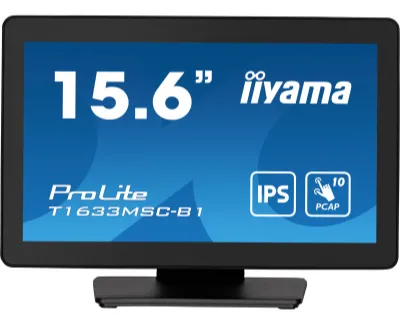 Zdjęcia - Monitor Iiyama  dotykowy  ProLite T1633MSC-B1 15,6" IPS LED, HDMI, DisplayPo 