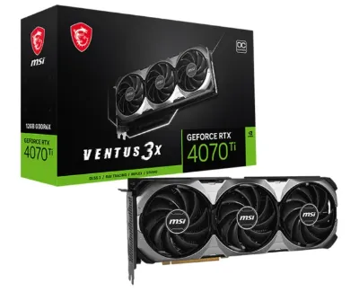 MSI GeForce RTX 4070 Ti VENTUS 3X E1 OC 12GB GDDR6X