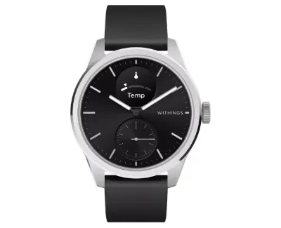 Withings ScanWatch 2 42mm czarny + skórzany pasek