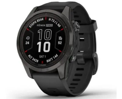 Garmin Fenix 7S PRO Sapphire Solar Tytan z latarką LED 010-02776-11