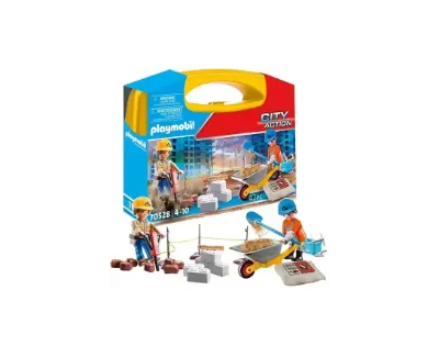 PLAYMOBIL 70528 Plac Budowy + Walizka Figurki