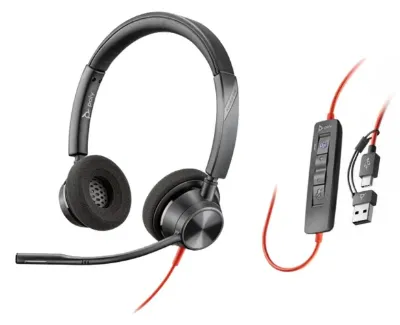 Poly Blackwire 3320 Stereo MS 8X220AA