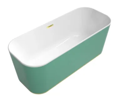 Villeroy & Boch Finion Wanna wolnostojąca 170x70 cm kolor zewnętrzny do wyboru/kolor wewnętrzny biały połysk odpływ i przelew gold UBQ177FIN7A3BCV101