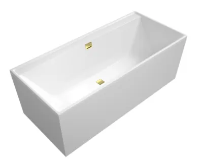 Villeroy & Boch Collaro Wanna prostokątna 180x80 cm biała z odpływem gold UBA180COR2JV-01