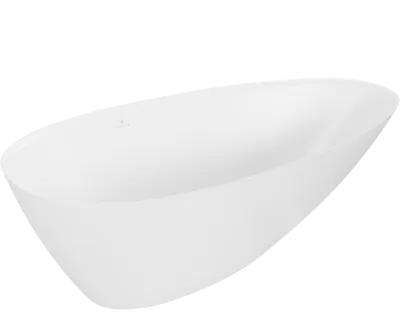 Mexen Milano wanna wolnostojąca z konglomeratu 150 x 82 cm, biała mat - 57301508500