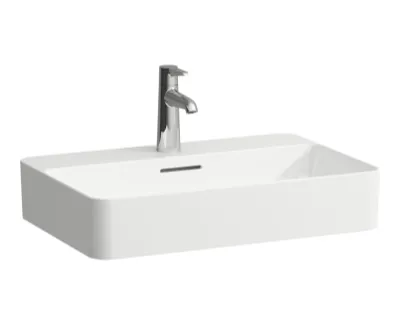 Laufen Val Umywalka nablatowa 60x40 cm bez otworu na baterię biała z powłoką LCC H8122854001091