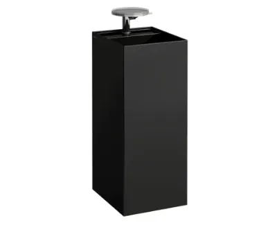 Laufen Kartell Umywalka wolnostojąca 43,5x37,5x90 cm bez otworu na baterię czarny mat H8113317161121