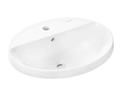 Hansgrohe Xuniva D Umywalka wpuszczana w blat 55x45 cm biały połysk 60160450