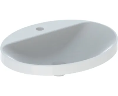 Geberit Variform Umywalka wpuszczana w blat 60x48 cm bez przelewu z otworem na baterię biała 500.726.01.2